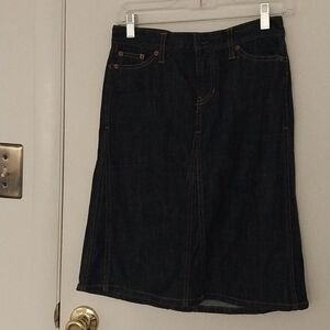 Gap denim midi skirt